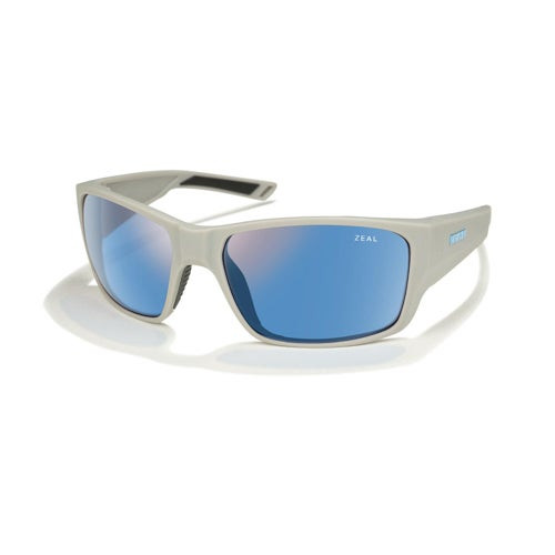 Bucktail Polarized Sunglasses Matte Gray w/ Horizon Blue Lens