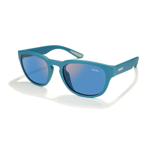 Cirrus Polarized Sunglasses Matte Azure w/ Horizon Blue Lens