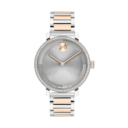 Ladies Bold Evolution 2.0 Two-Tone Stainless Steel Watch Gray Dial