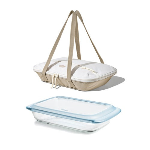 Good Grips Glass Baking Dish w/ Insulated Carrier