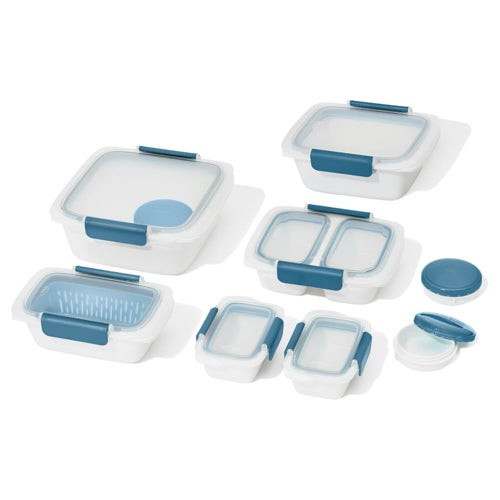 Good Grips 20pc Prep & Go Container Set Ocean Blue