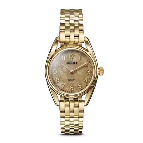 Ladies Derby Gold-Tone Stainless Steel Watch Petoskey Dial