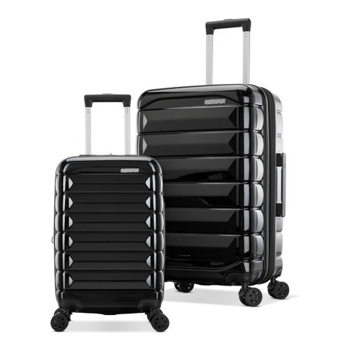 Kontour 2pc Hardside Spinner Set - Carry-On/Medium Black