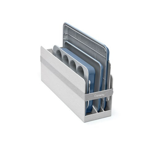 Non-Toxic Nonstick Ceramic Half Bakeware Set Slate