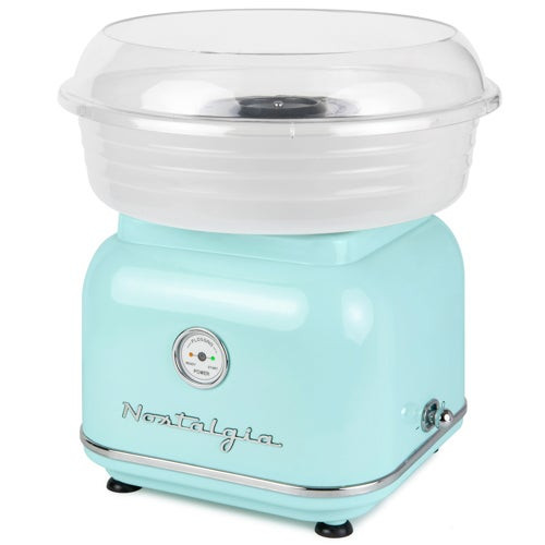 Classic Retro Hard & Sugar Free Cotton Candy Maker Aqua