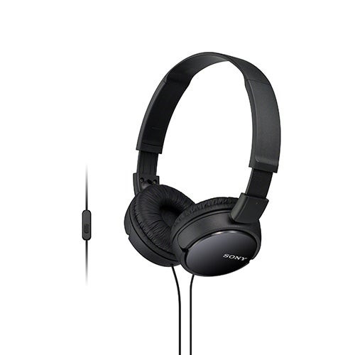 Stereo Headphones w/ In-line Mic Black