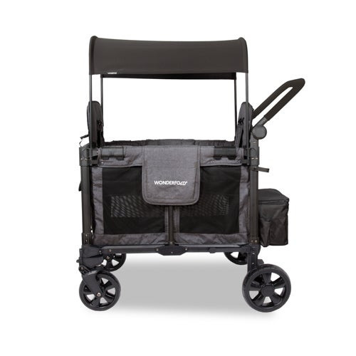 W Elite Pro Stroller Wagon - 2-Seater Charcoal Gray