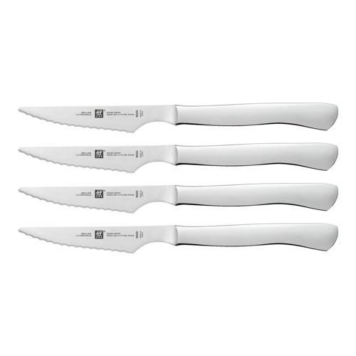 4pc 4" Serrated Stainless Steel Steak Knife Set