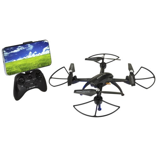 X-11 Stratosphere Sky Rider Quadcopter Drone w/ WiFi Camera Black