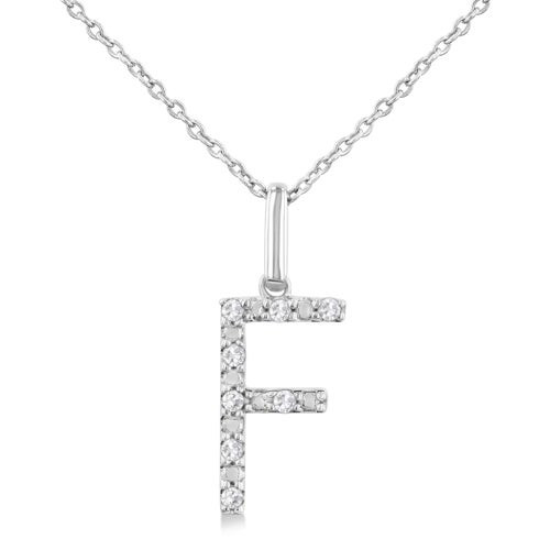 Initial Diamond Necklace-F