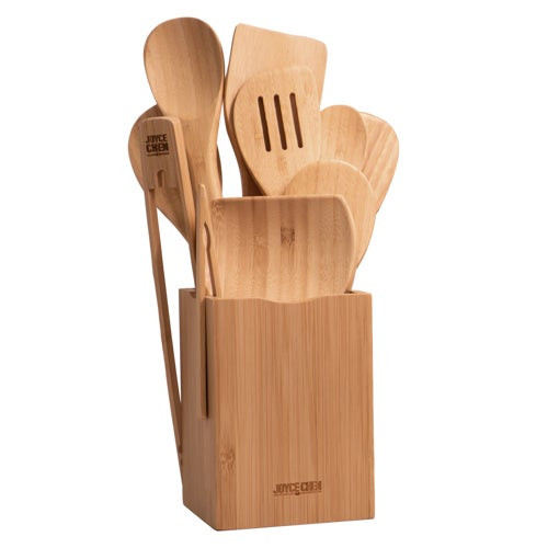 11pc Burnished Bamboo Utensil Set