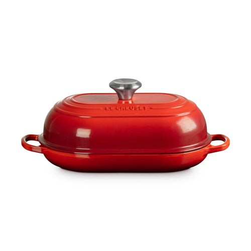 1.5qt Signature Cast Iron Oval Bread Oven Cerise