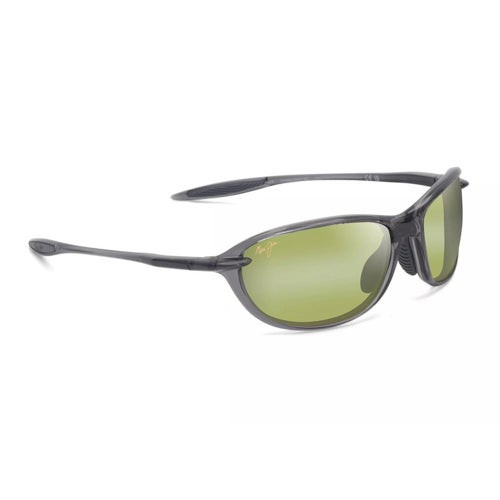 Ho'okpia Ultra R Polarized Sunglasses  Shiny Dark Gray Frame  Maui HT Lens