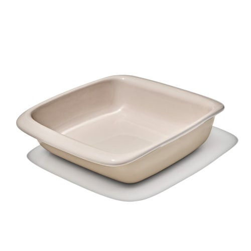 2qt Square Stoneware Baking Dish  Biscuit