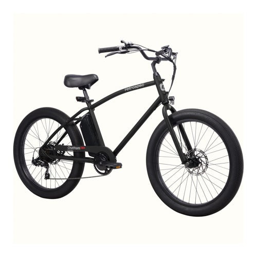 Chatham Rev 3 Beach Cruiser Electric Bike - 18" Frame Matte Black