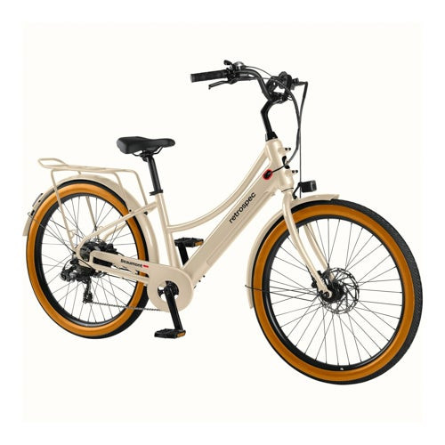 Beaumont Rev+ City Step Through Electric Bike - 16" Frame Oat