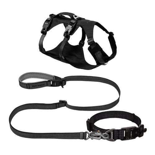 Ridgeline High-Performance Harness  Collar  Leash Kit - Small  Obsidian Black
