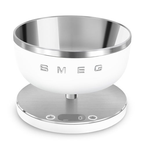 Contemporary Rechargeable Digital Kitchen Scale Matte White