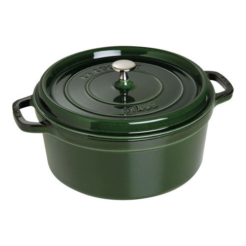 7qt Cast Iron Round Dutch Oven Basil