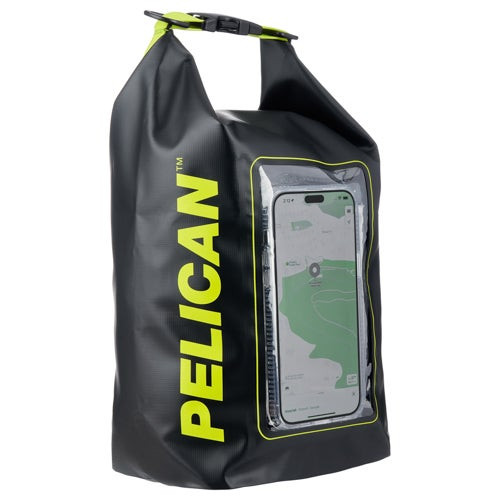 Pelican Marine 5L Waterproof Phone Dry Bag Black/Hi Vis Yellow