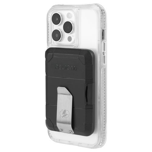 Pelican Protector MagSafe Money Clip RFID Blocking Wallet Black