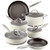 Achieve 10pc Hard Anodized Cookware Set Cream