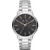 Mens Cayde Silver-Tone Stainless Steel Watch Black Dial