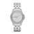 Lady Hampton Silver-Tone Stainles Steel Crystal Watch Silver Crystal Dial
