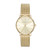 Ladies Lola Gold-Tone Stainless Steel Mesh Watch Gold Dial