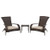 Coconino 3pc Wicker Conversation Set Mocha