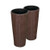 Noah Round Wicker 2pc Planter Set Mocha