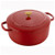 Bellamonte 7.5qt Round Cast Iron Dutch Oven Pomodoro Red