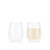 2pc SKAL Double Wall White Wine Glasses