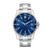 TFX Mens Silver-Tone Stainless Steel Watch Blue