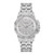 Ladies' Octava Crystal Silver-Tone Stainless Steel Watch, Crystal Pave Dial