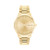 Unisex C Logo Gold-Tone Stainlesss Steel Watch Gold Dial