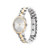 Ladies' Linked Silver & Gold-Tone Stainless Steel Watch, Silver Dial