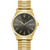 Mens Gold-Tone Expansion Watch Gray Dial