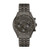Mens Gunmetal Ion-Plated Chronograph Watch Gray Dial