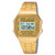Unisex Vintage Digital Gold-Tone Bracelet Watch