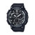 Mens Classic Chronograph Analog Resin Watch Black & Silver Dial