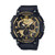 Mens Classic Chronograph Analog Resin Watch Black & Gold Dial