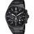 Mens Quartz Black Ion-Plated Multi-Dial Watch Black Dial