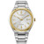 Men's Corporate Exclusive Eco-Drive Two-Tone Stainless Steel Watch, Silver Dial