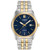 Mens Corso Eco-Drive Two-Tone Stainless Steel Watch Blue Dial