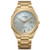 Mens Corso Eco-Drive Gold-Tone Watch White Octagon Dial