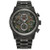 Mens Nighthawk Eco-Drive Black Ion-Plated Chronograph Watch Camouflage Dial