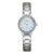 Ladies Quartz Silver Swarovski Stainless Steel Watch Mother-of-Pearl Dial
