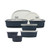 French Colors 12pc Bakeware Set French Navy