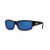 Caballito Shiny Black Sunglasses w/ Polarized 580P Blue Mirror Lens